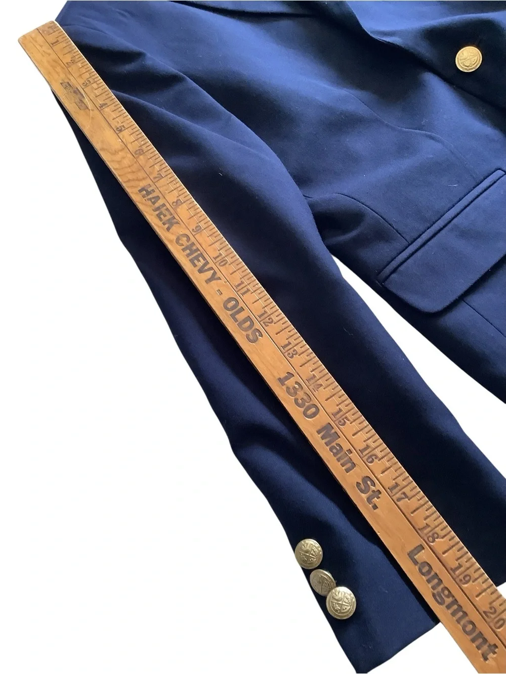 Boys 10 Navy Blazer Striped Collar IZOD